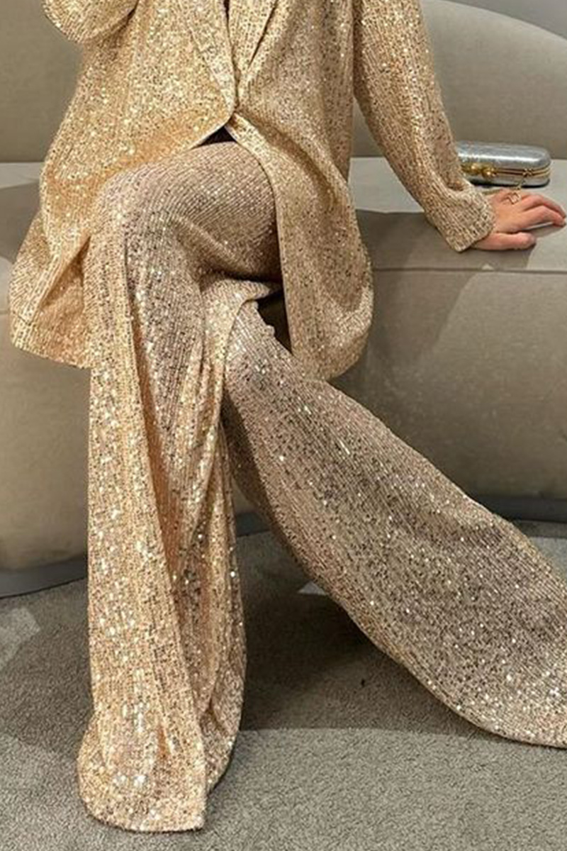 Glamorous Oversized Sequin Pants For Women
