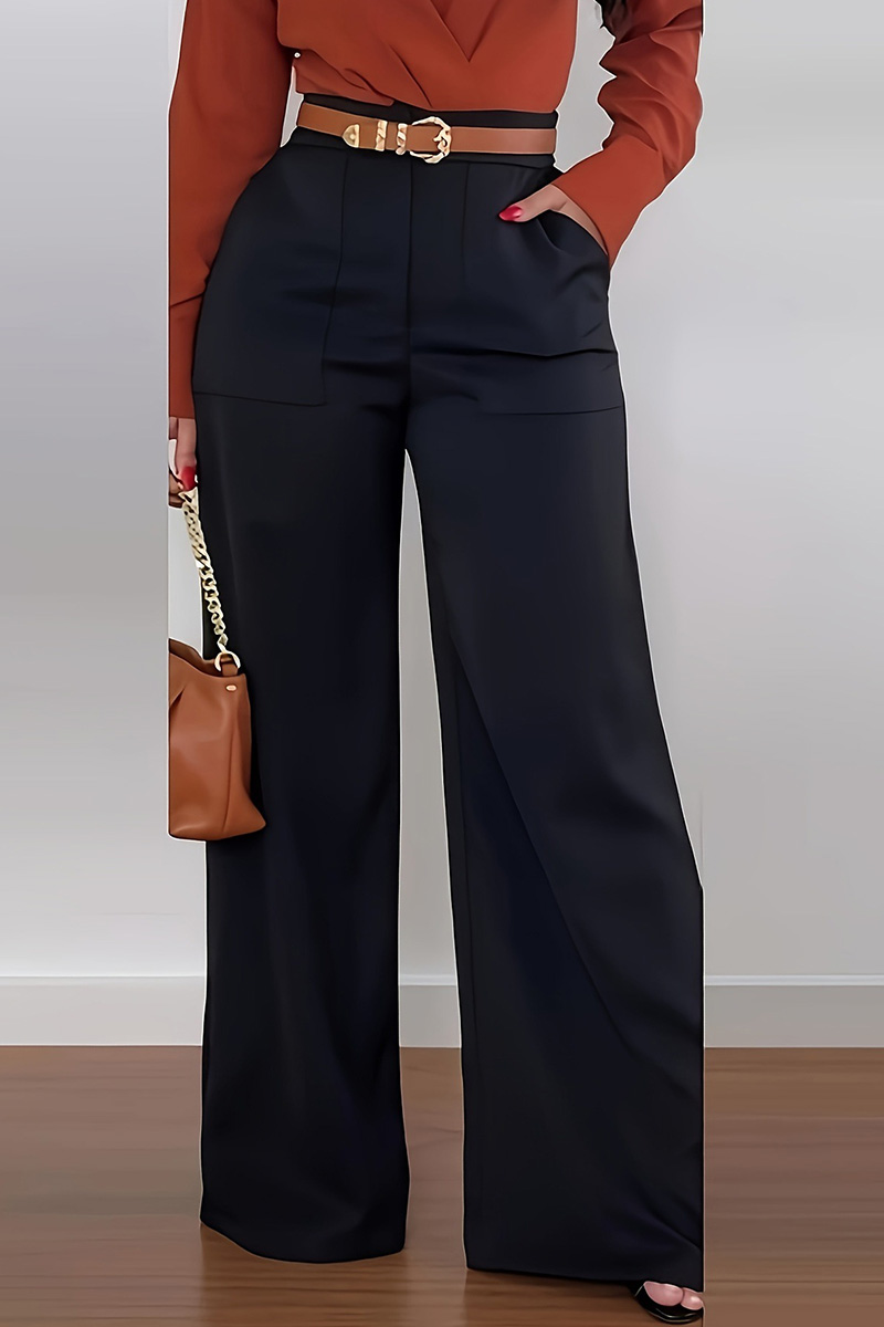 Women's Relaxed-Fit Wide-Leg Trousers