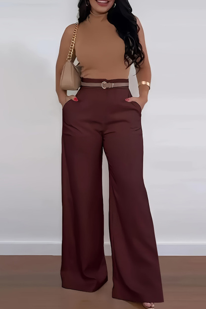 Women's Relaxed-Fit Wide-Leg Trousers