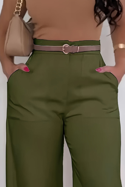 Women's Relaxed-Fit Wide-Leg Trousers