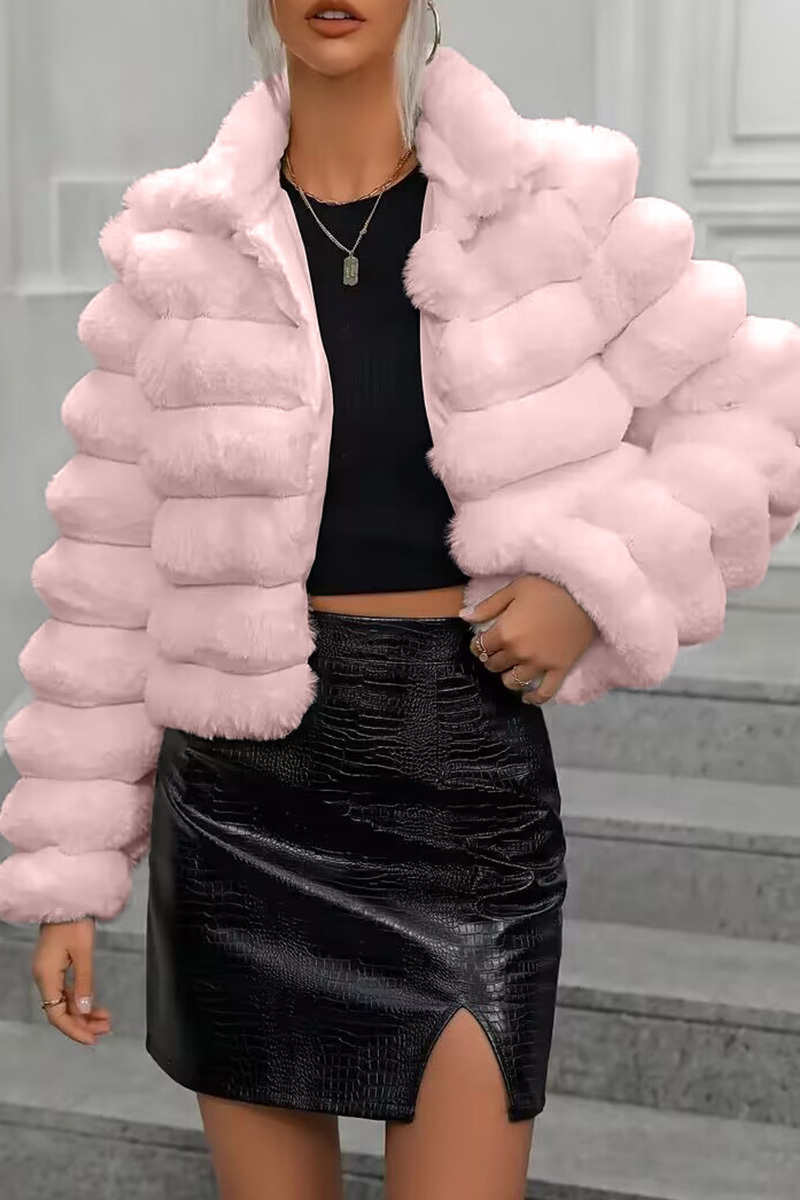 Women's Cozy Plush Faux Fur Coat