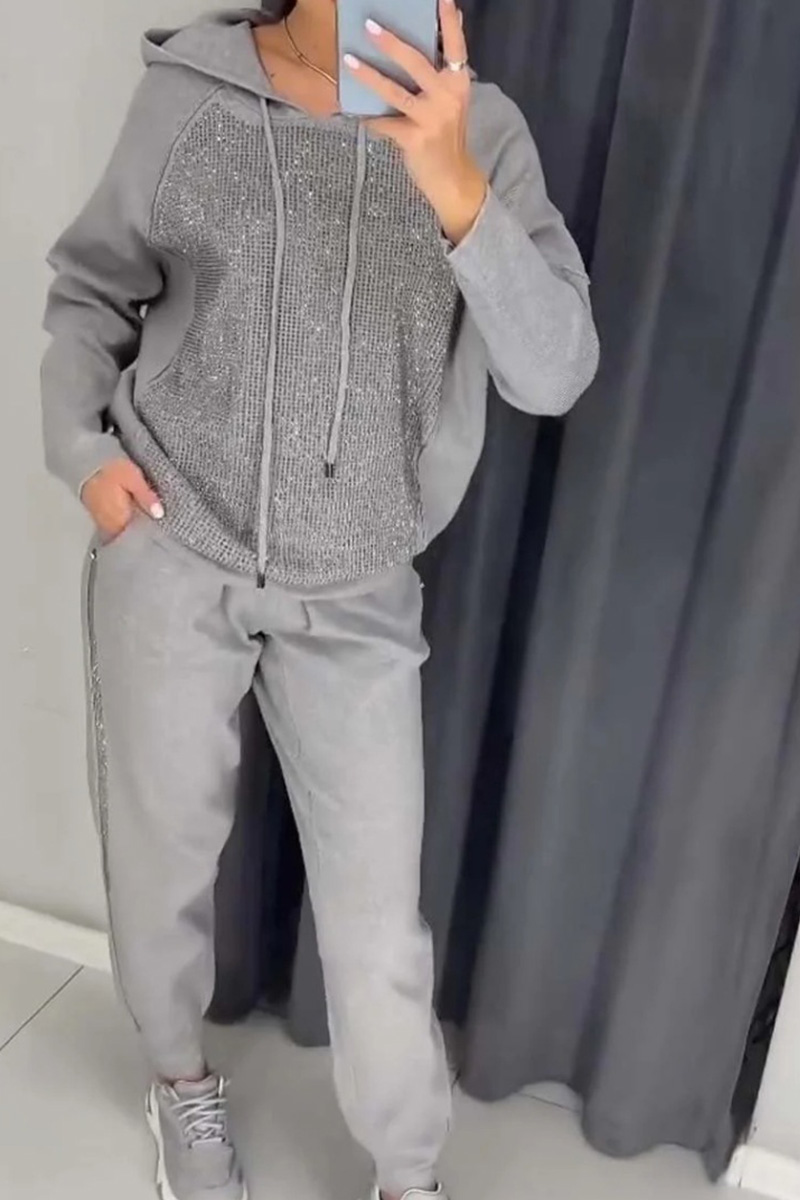 Women's Casual Hooded Tracksuit Set