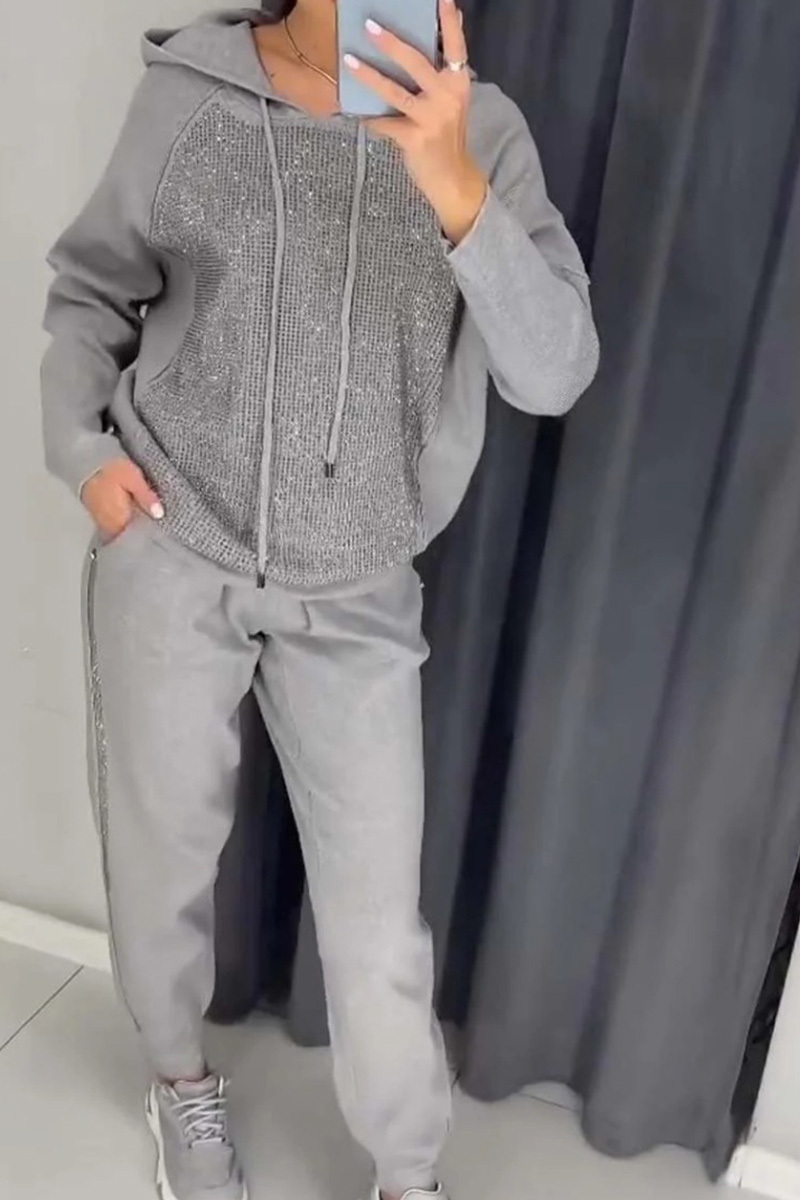 Women's Casual Hooded Tracksuit Set