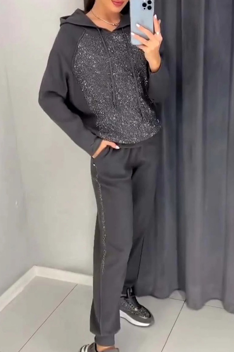 Women's Casual Hooded Tracksuit Set