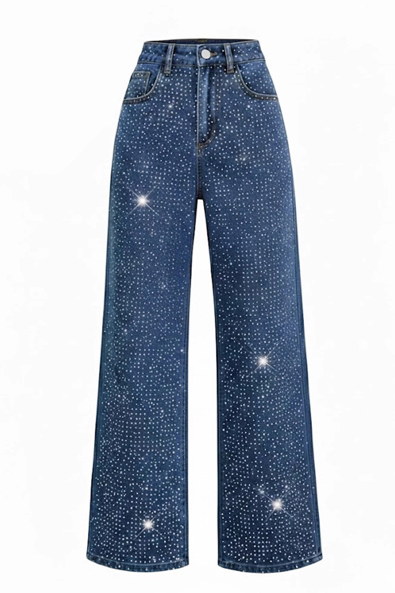 Women's Trendy Beaded Embellished Jeans