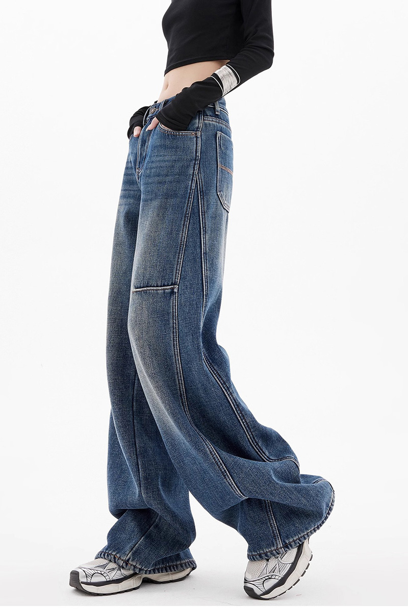 Women's Retro High-Waist Relaxed Wide-Leg Jeans