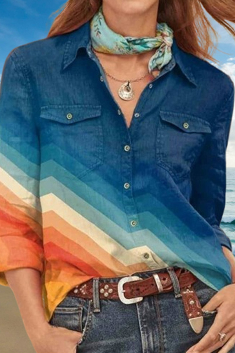 Women's Commute Denim Long Sleeve Shirt