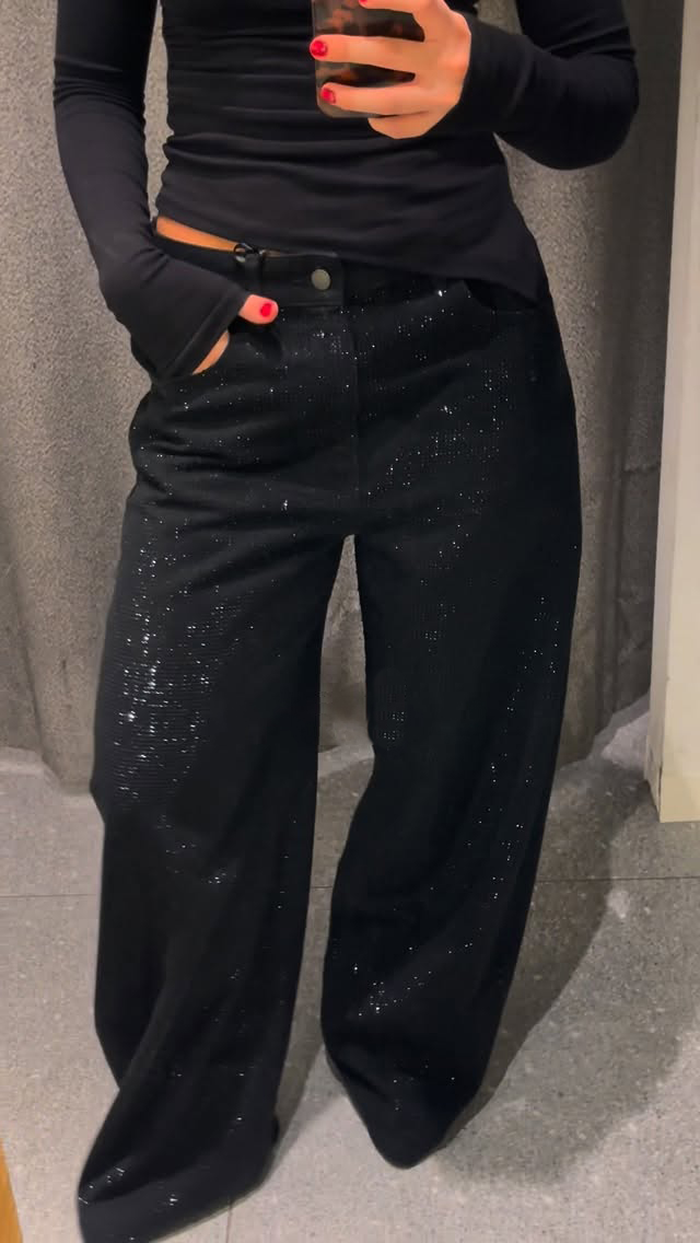 Ladies' Effortless Glam Sequin Jeans