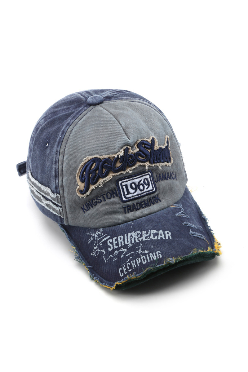 Women's Street Style Distressed Baseball Cap