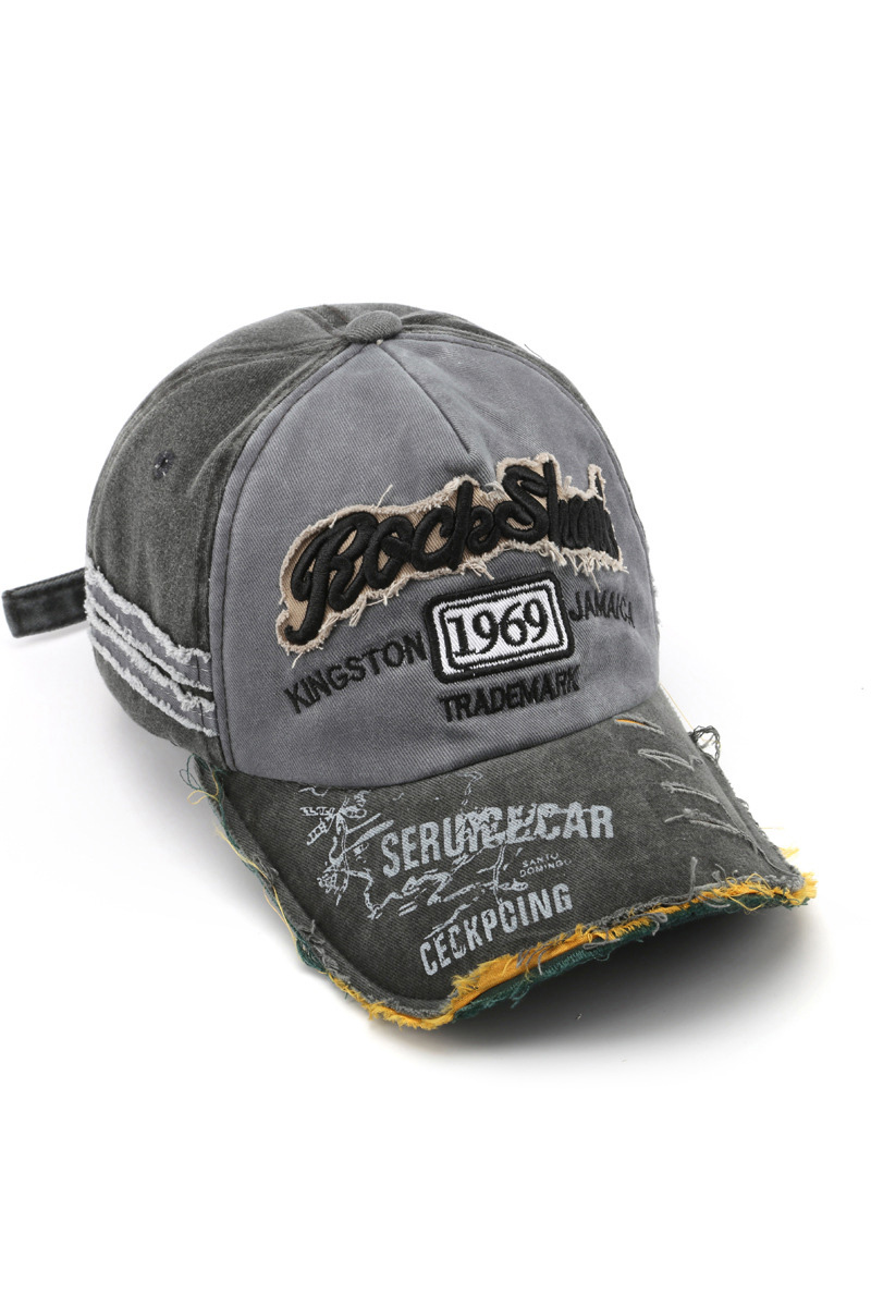 Women's Street Style Distressed Baseball Cap