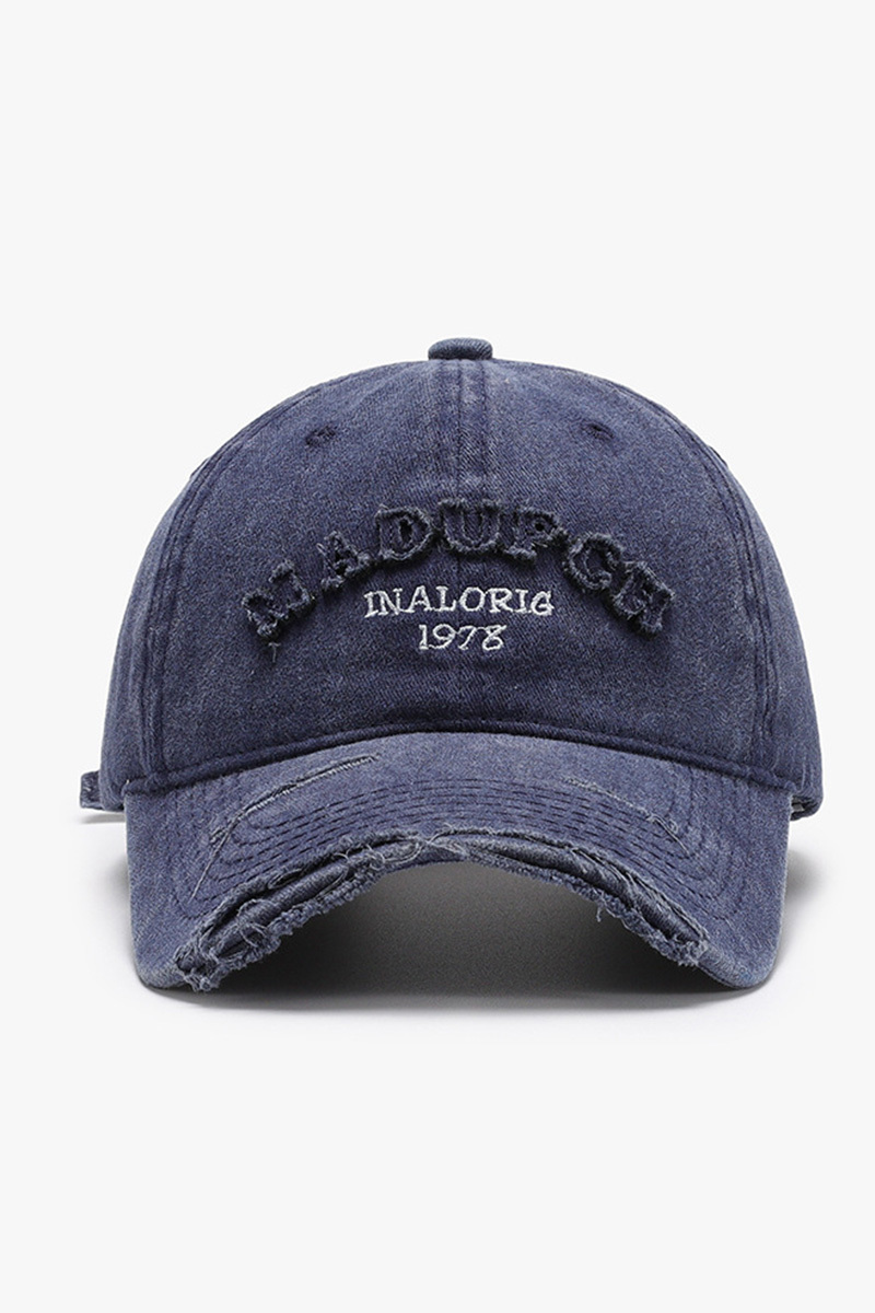 Trendy Washed Applique Baseball Cap For Women