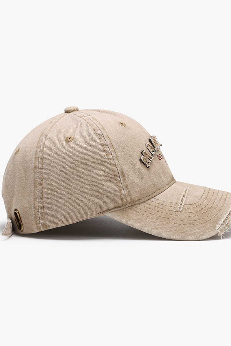 Trendy Washed Applique Baseball Cap For Women