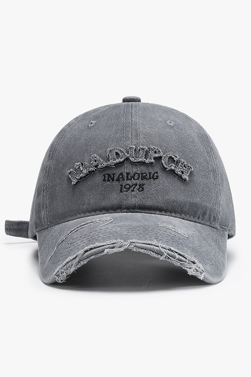 Trendy Washed Applique Baseball Cap For Women