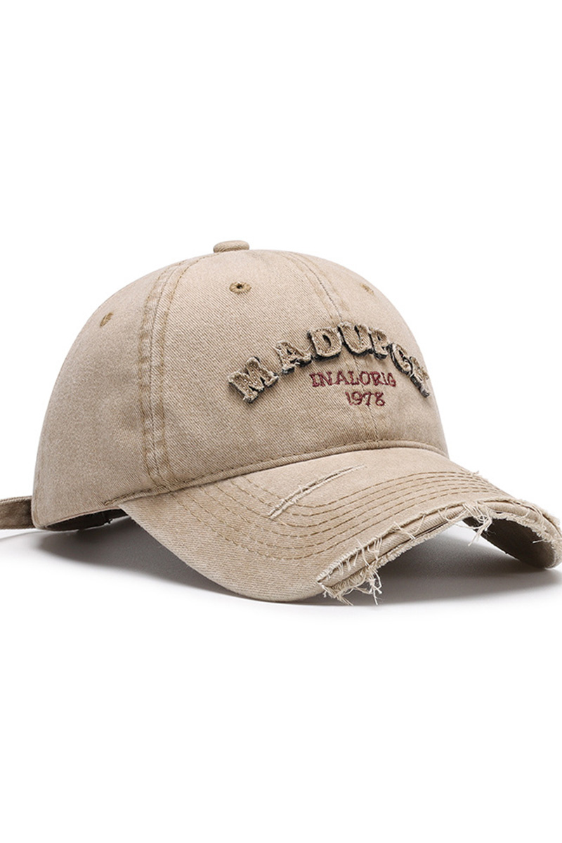 Trendy Washed Applique Baseball Cap For Women