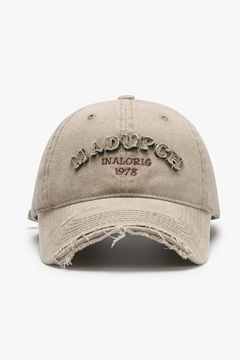 Trendy Washed Applique Baseball Cap For Women