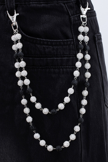 Women's Fashion Diamond Studded Ball Chain