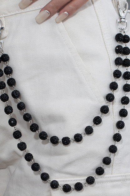 Women's Fashion Diamond Studded Ball Chain