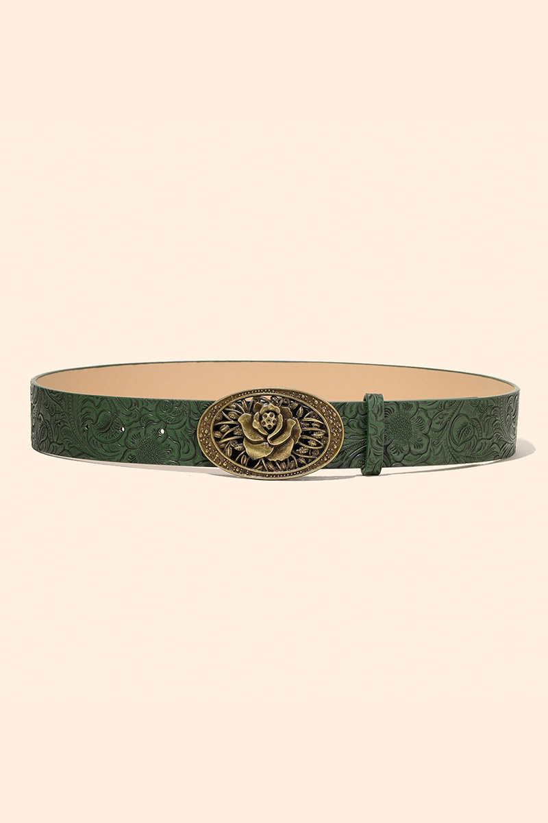 Vintage Embossed Design Belt For Stylish Women