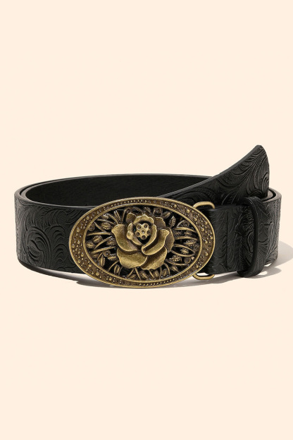 Vintage Embossed Design Belt For Stylish Women
