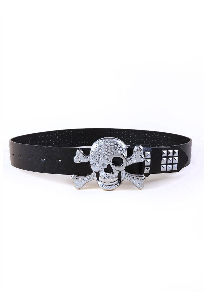 Women's Punk Skull Rivet Belt