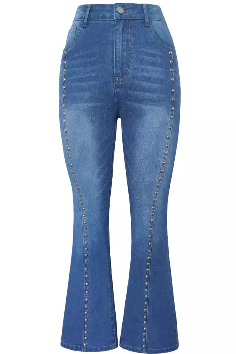 Ladies Trendsetting Staple Side Rivet Jeans