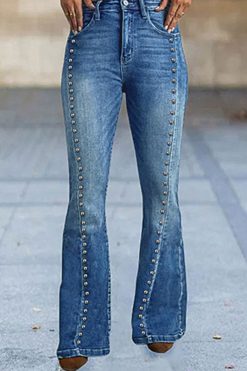 Ladies Trendsetting Staple Side Rivet Jeans
