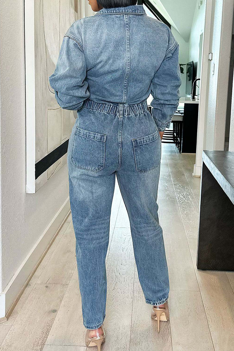 Women's Sexy Chic Denim Jumpsuit