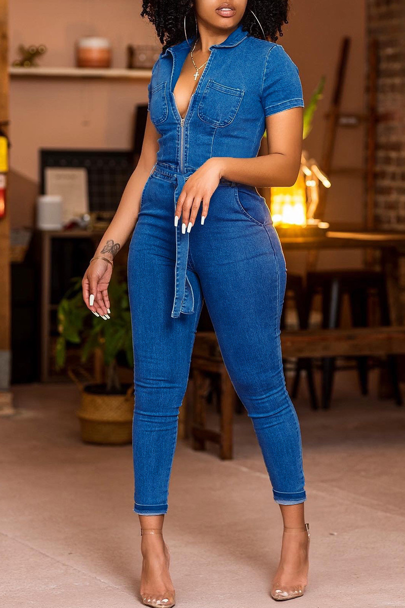 Women's Fashion Must-Have Denim Jumpsuit