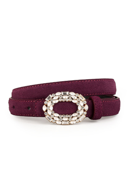Ladies' Versatile Leather Smooth Buckle Belt