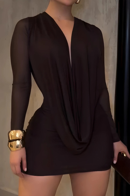 Elegant Women's Backless Short Bodycon Dress