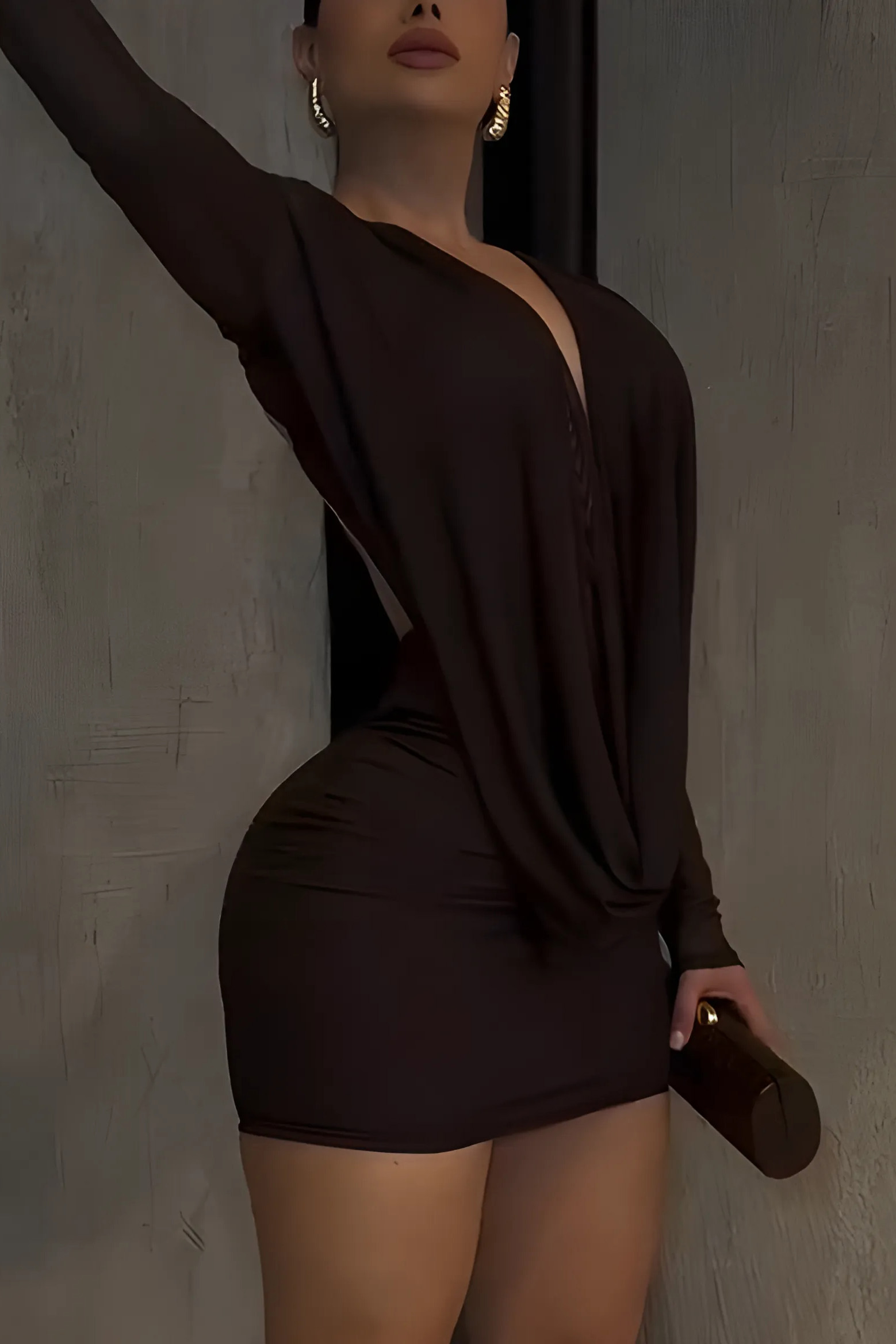 Elegant Women's Backless Short Bodycon Dress