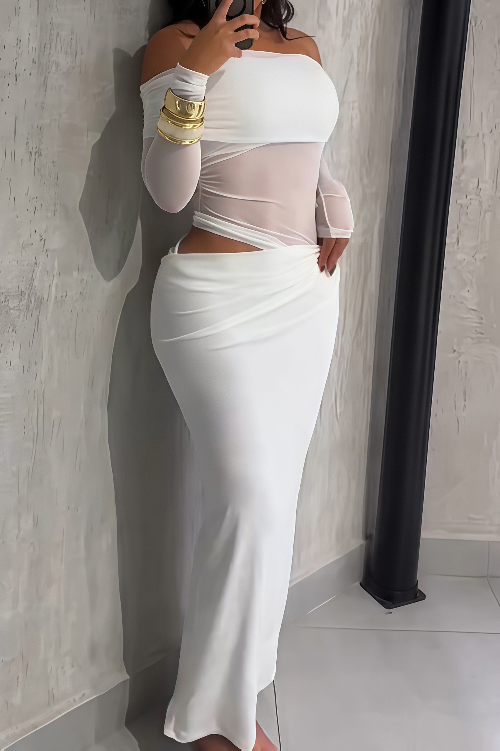 Women's Elegant Patchwork Long Dress