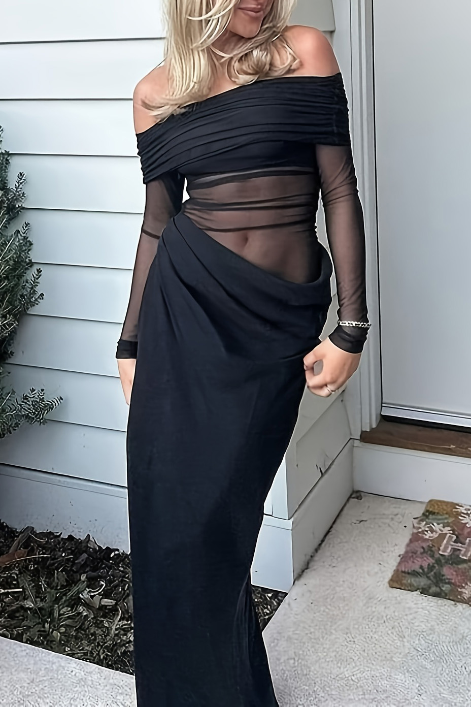 Women's Elegant Patchwork Long Dress