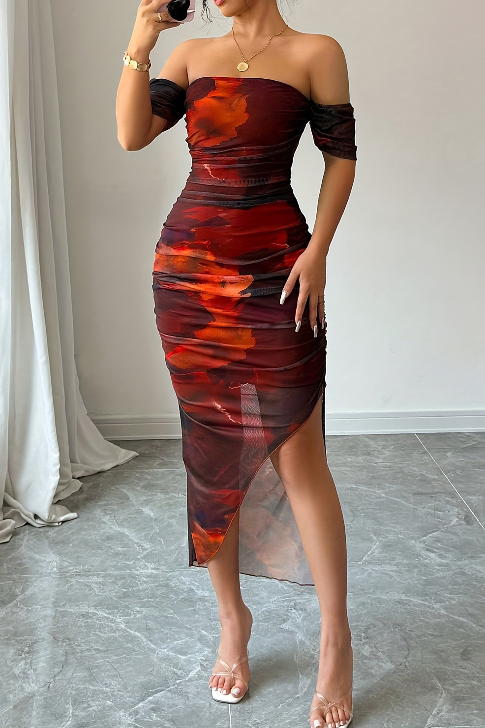 Women's Elegant Off The Shoulder Dress