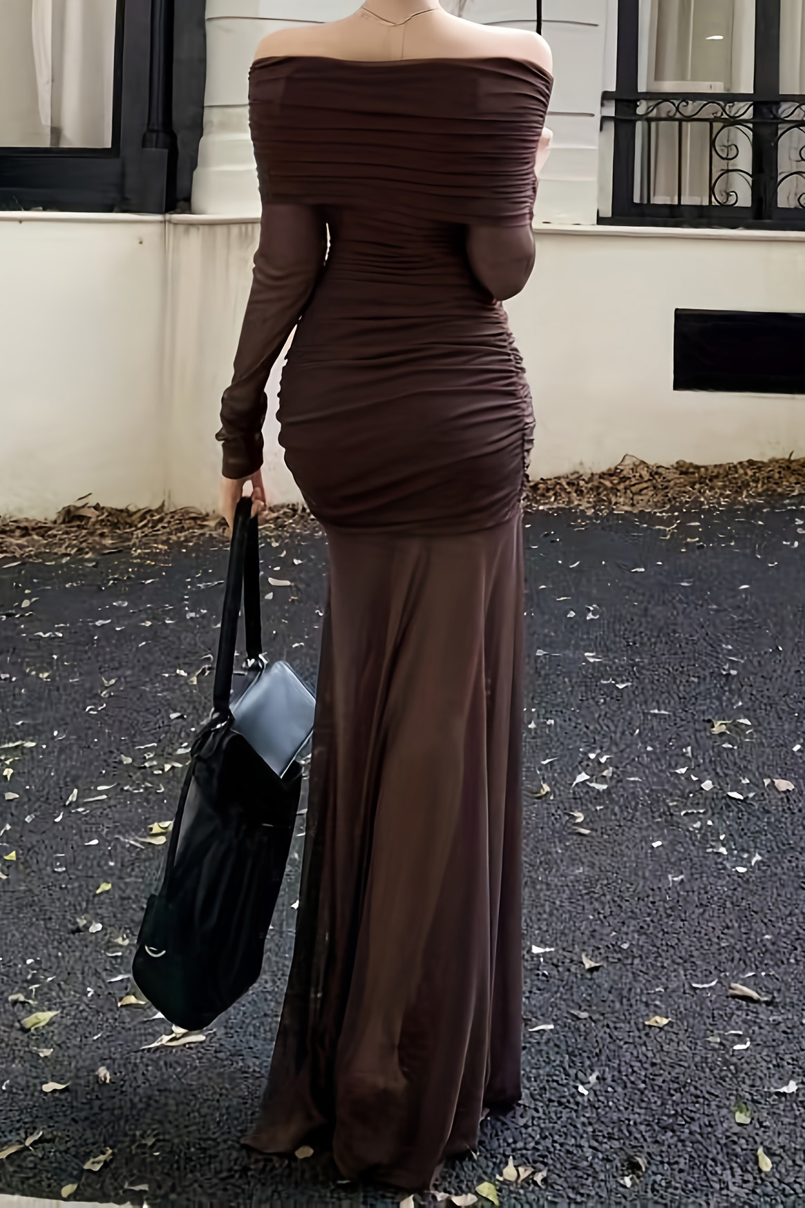 Women's Elegant Off The Shoulder Long Dress