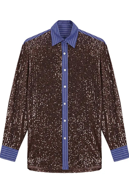 Women's Elegant Sequined Top And Pants