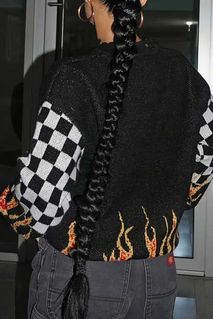 Women's Street Style Printed Sweater