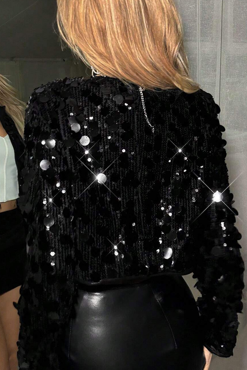 Women‘s Trendy Sparkling Sequin Jacket