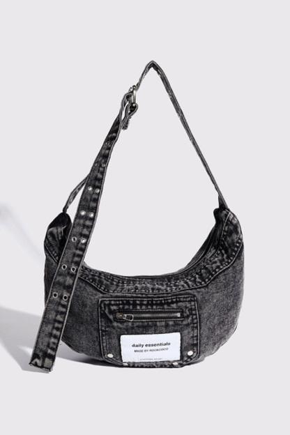 Women‘s Vintage Washed Denim Shoulder Bag