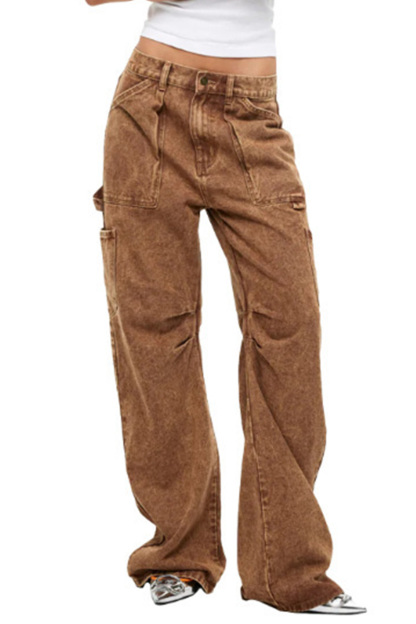 Women's Casual Retro Worn Jeans