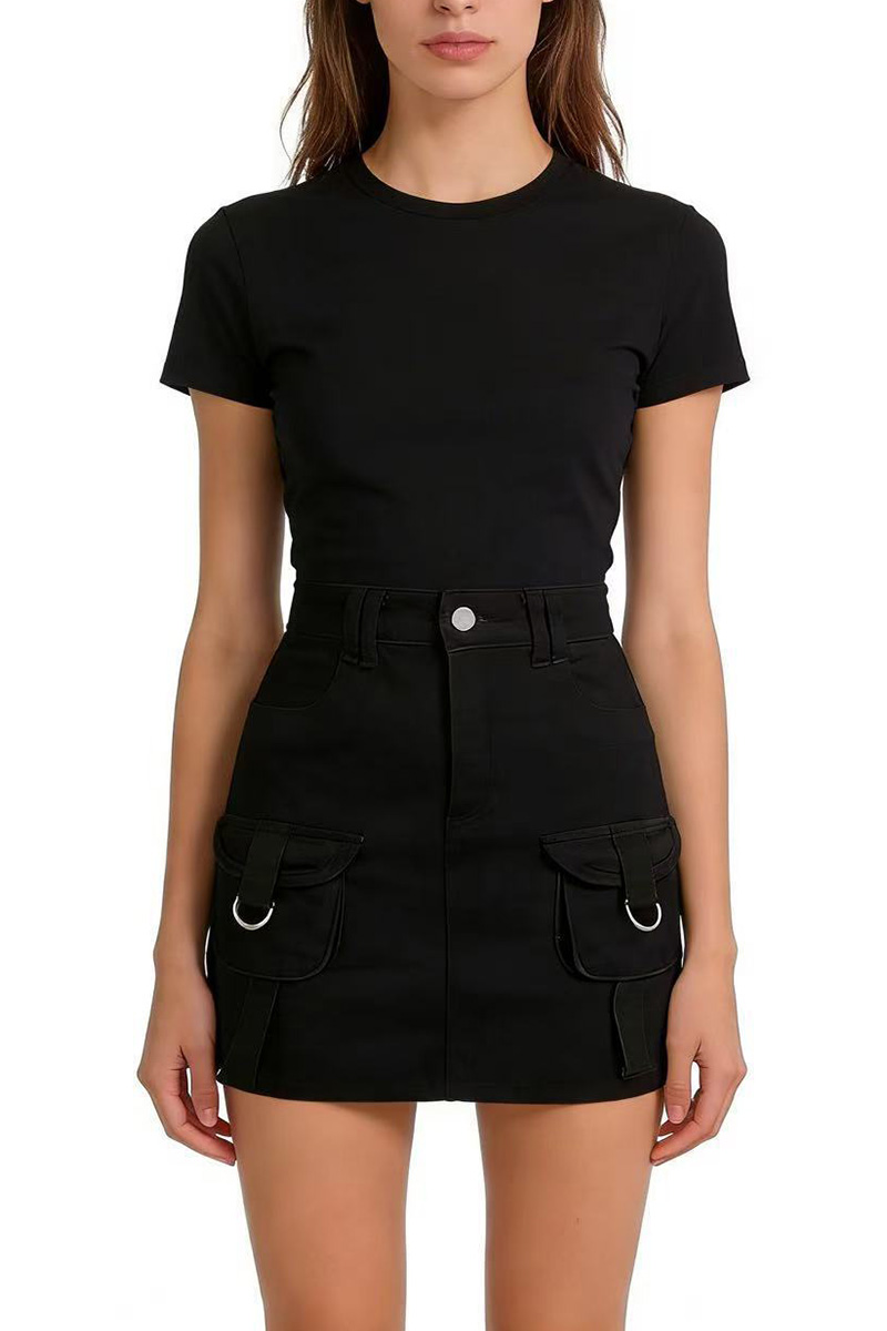 Women's Dual Pocket Denim Pencil Skirt