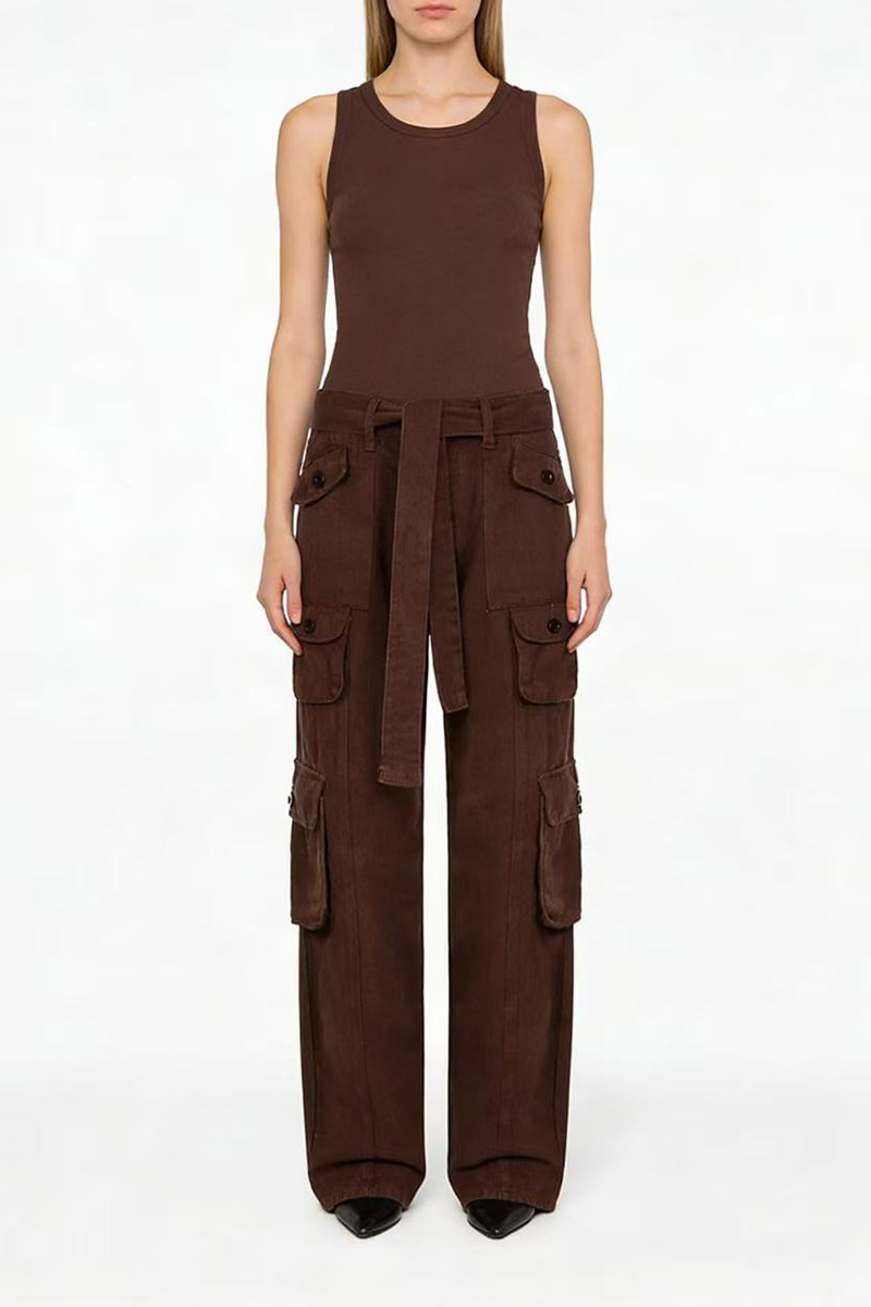 Women's Vintage Straight Cargo Jeans