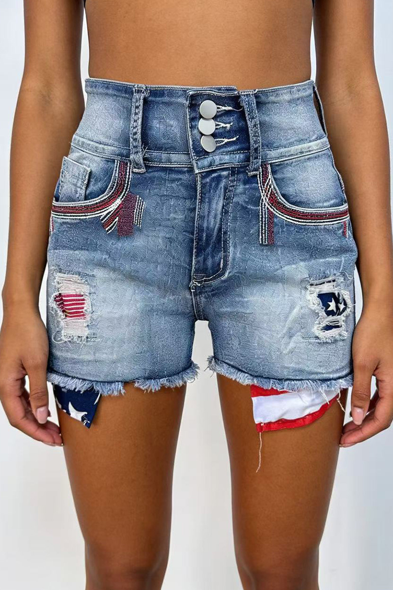 Women's High Stretch Wash Denim Shorts