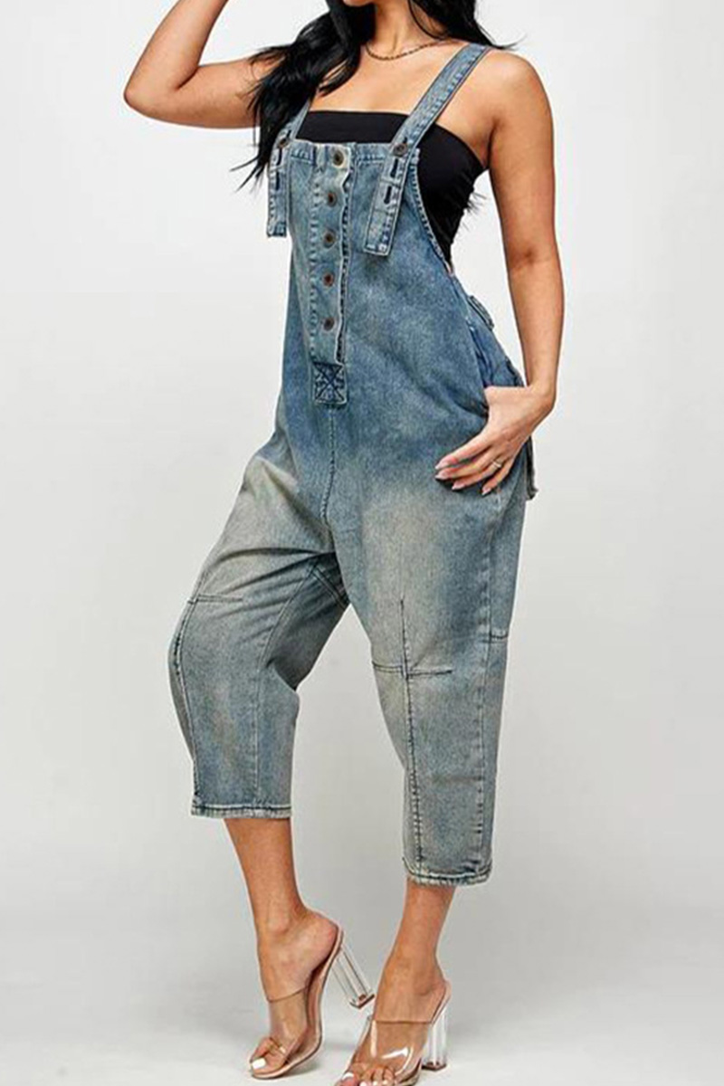 Women's Casual Wash Jumpsuit Overalls