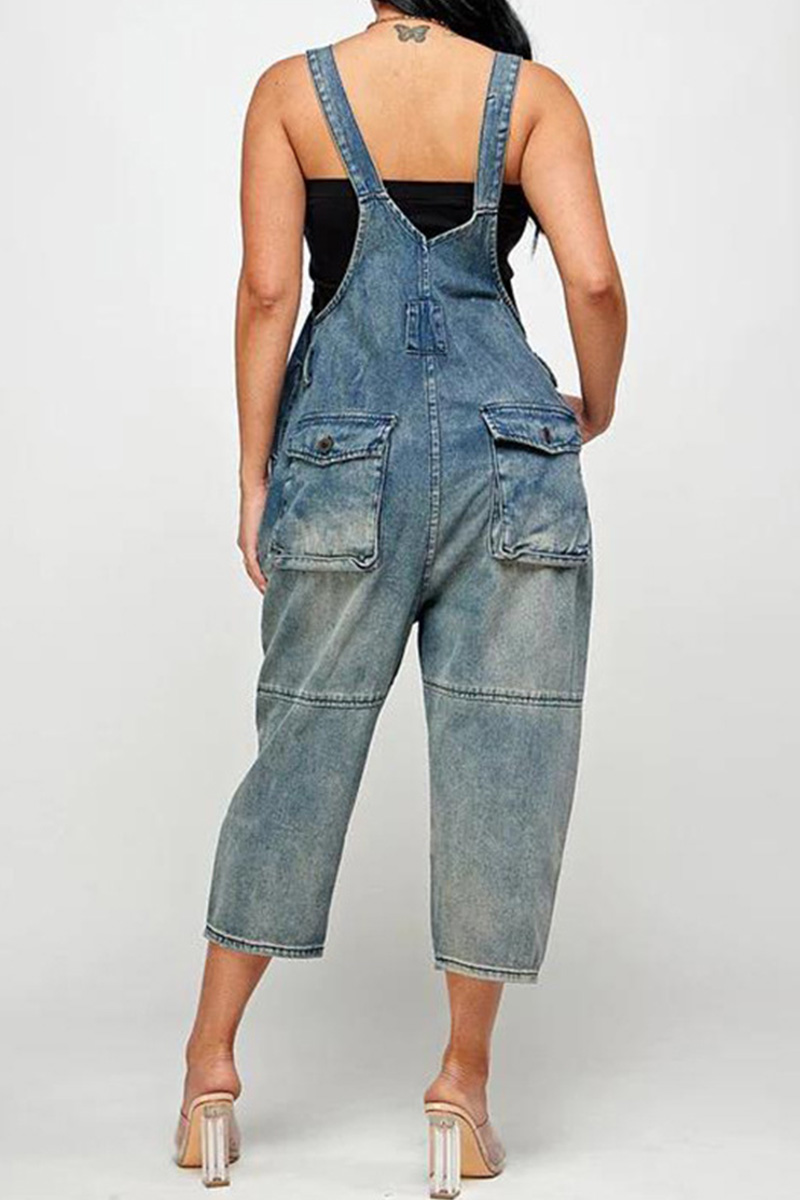 Women's Casual Wash Jumpsuit Overalls