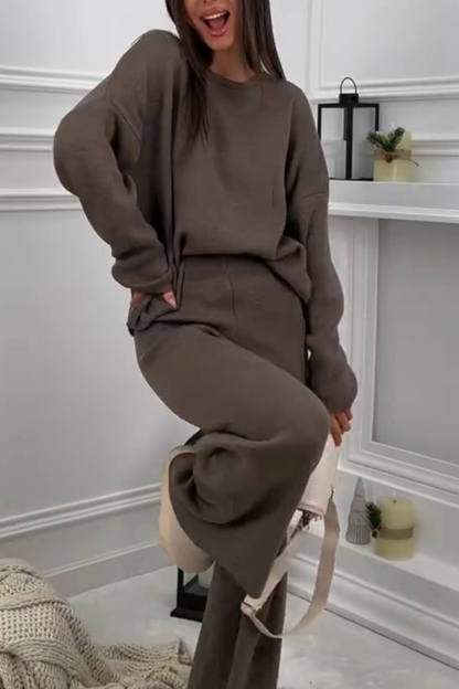 Women's Casual Loose Fitting Top ＆ Loose Trousers