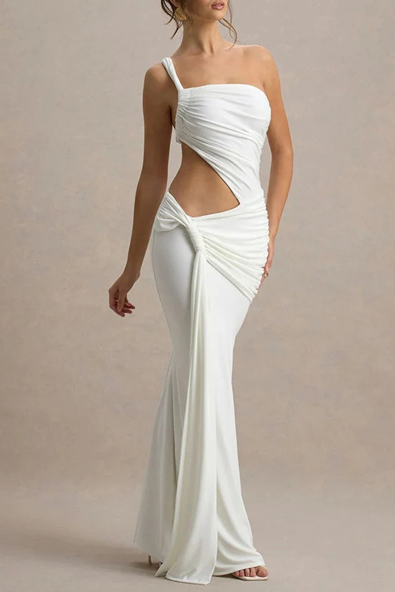 Elegant Women's Long Dress With Cutouts