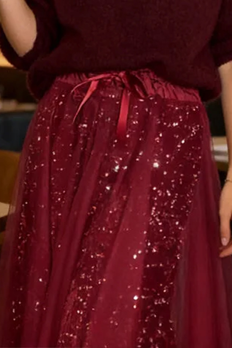 Ladies' Casual Shiny Chiffon Long Dress