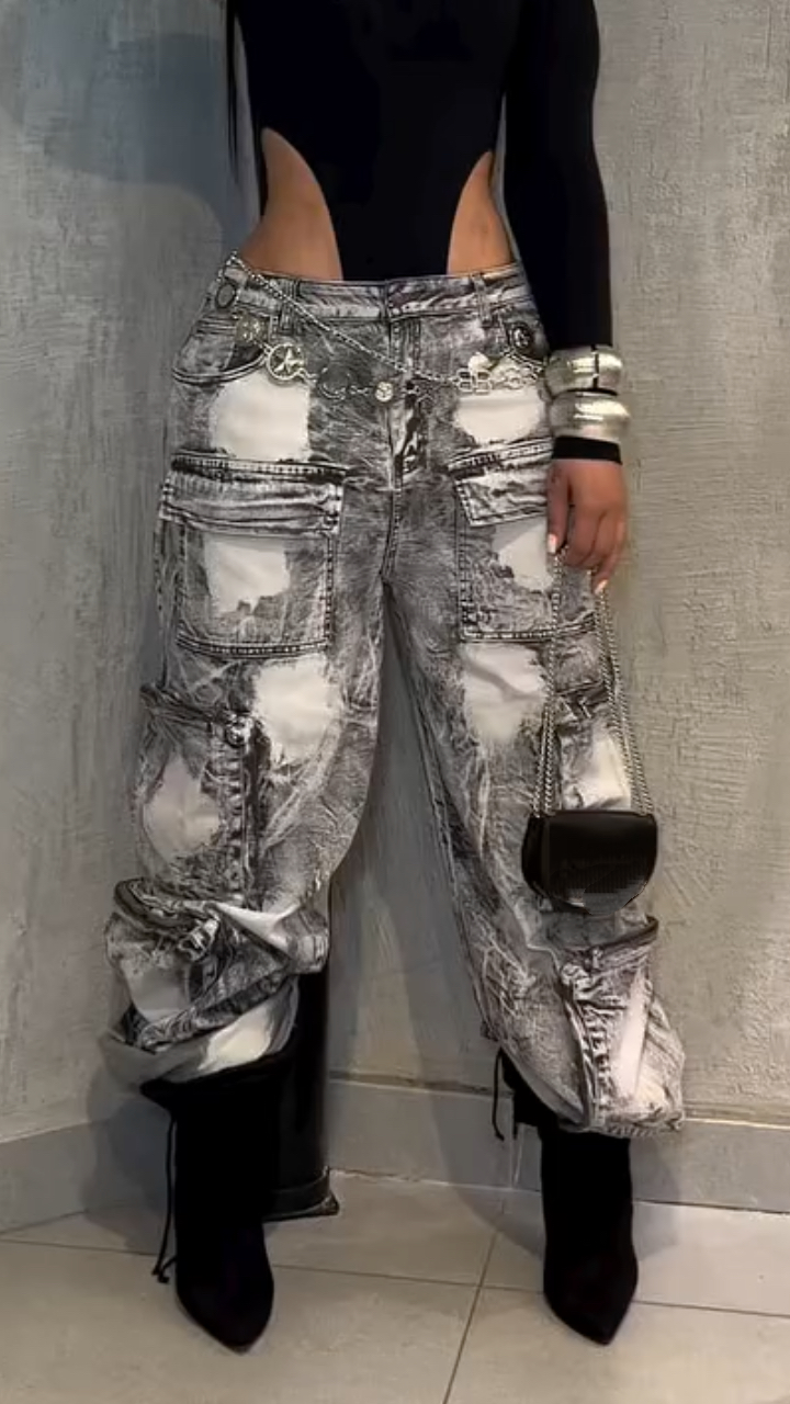 Women's Multi-pocket Camouflage Cargo Pants