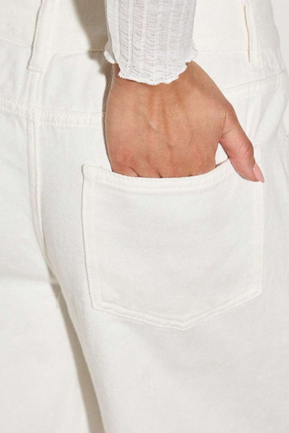 Fashion  Studded High Waist Wide Leg Jeans